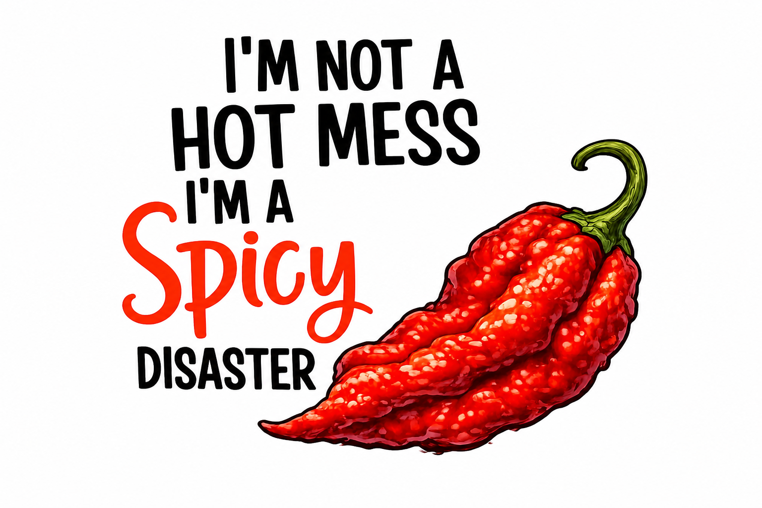 I'm Not a Hot Mess Sticker