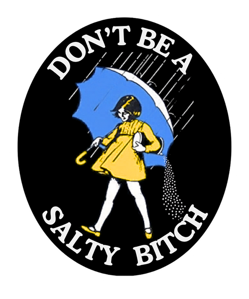 Don't Be a Salty Bitch funny vinyl sticker