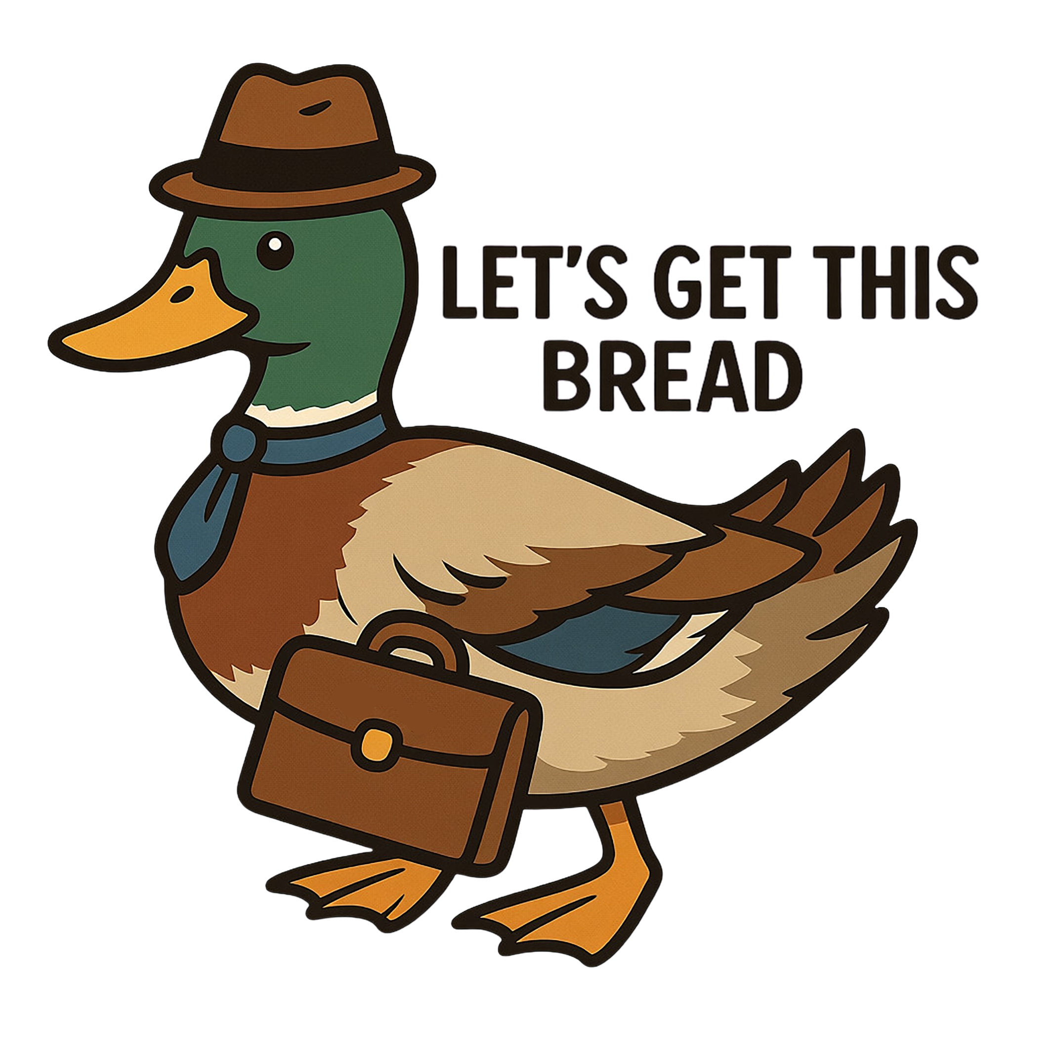 Let's Get This Bread funny motivational vinyl sticker