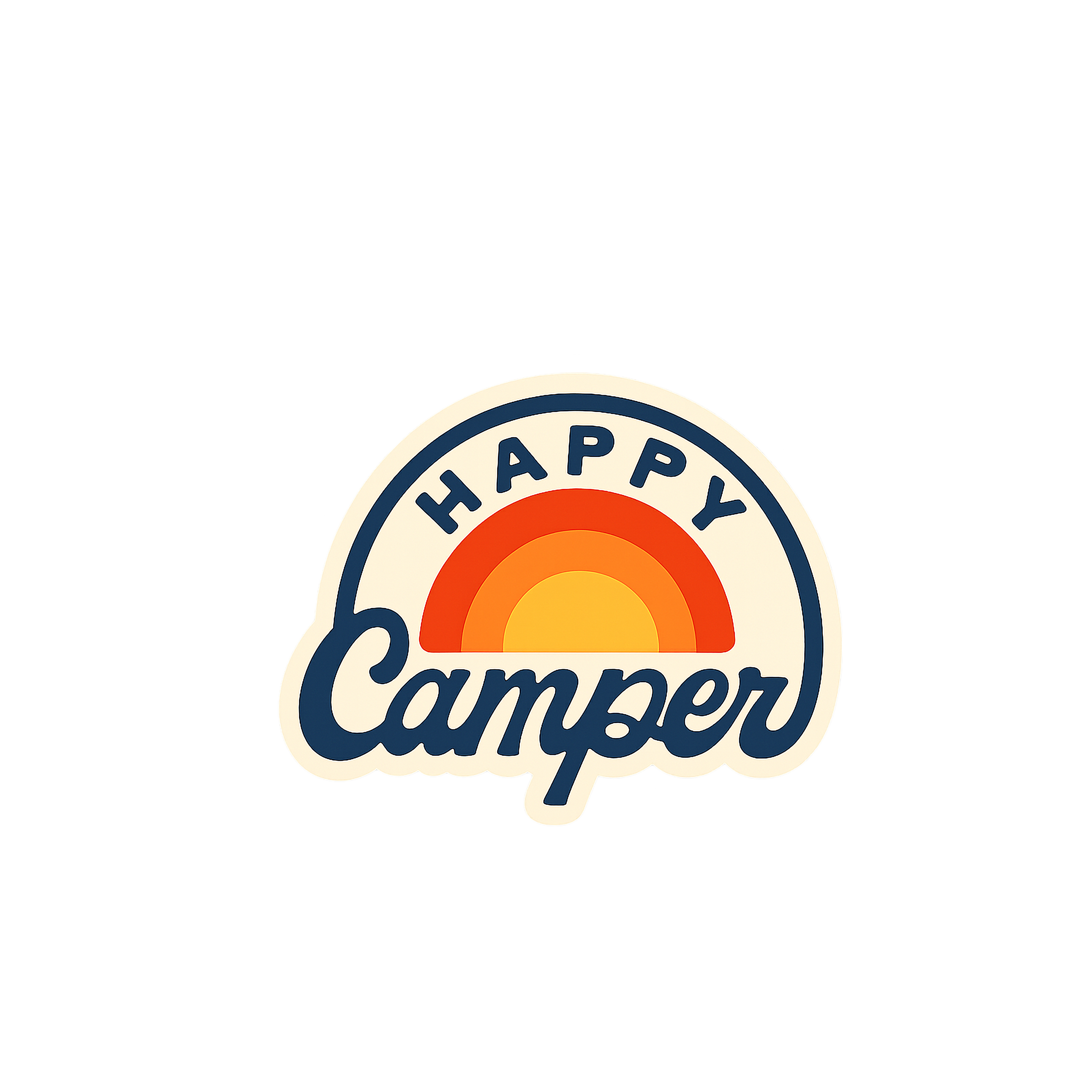 Happy Camper Sticker