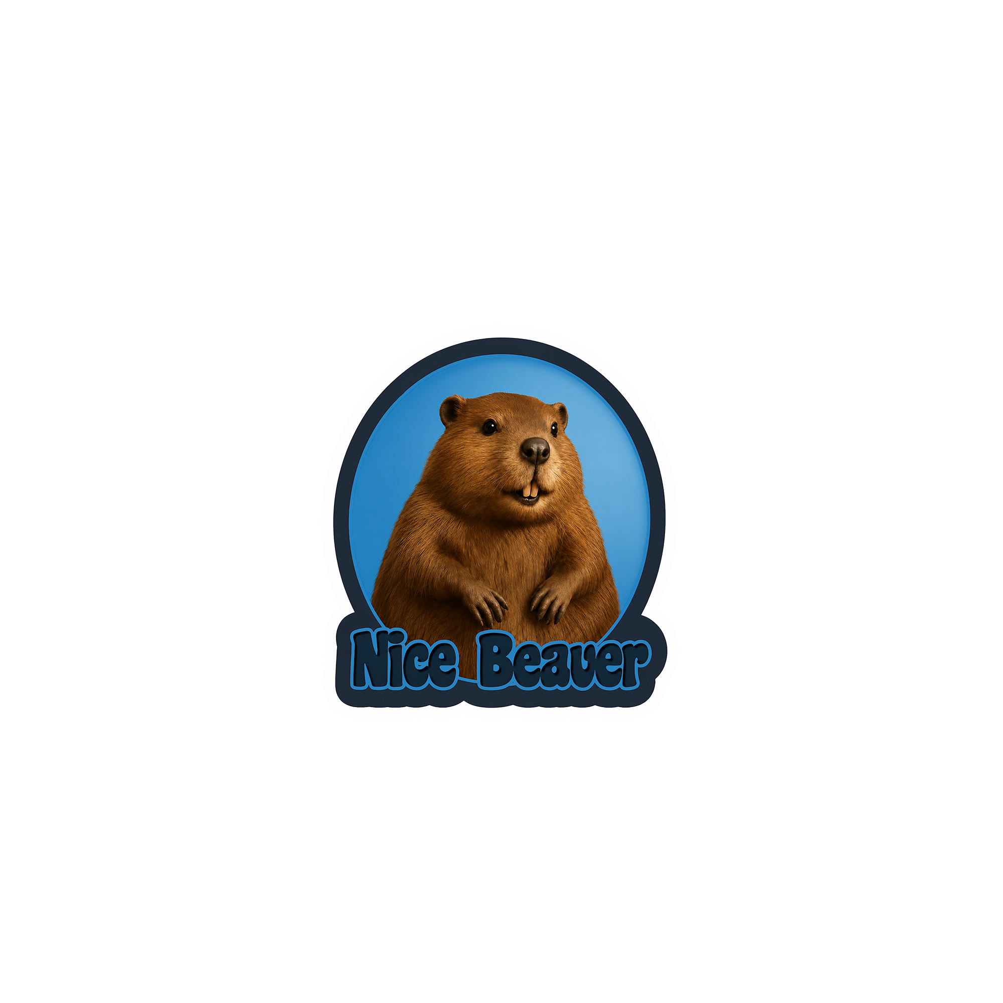 Nice Beaver Sticker