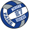 Custom Volleyball Player Sticker or Magnet