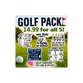 Golf Sticker Pack (5-Pack)