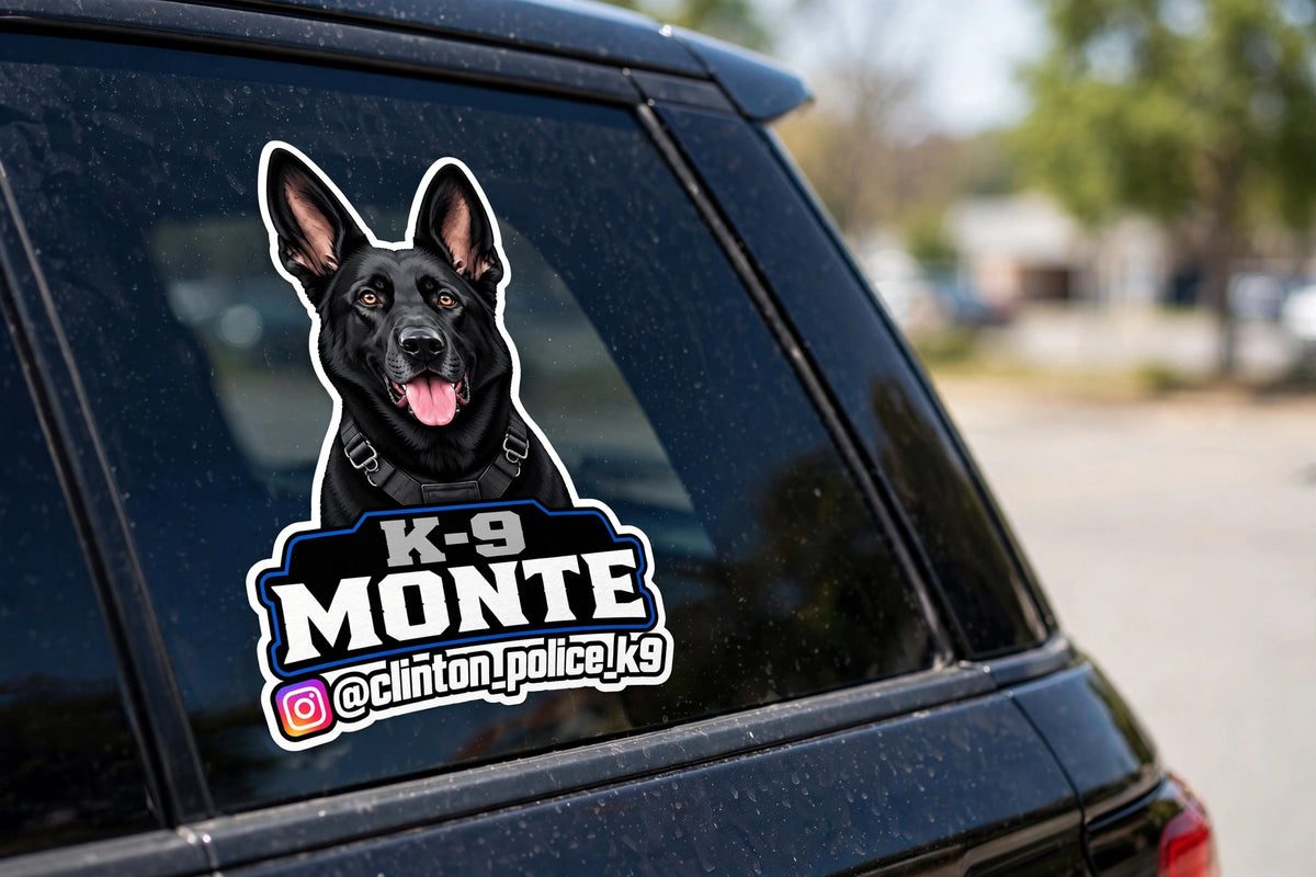K-9 Monte Sticker
