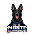 K-9 Monte Sticker