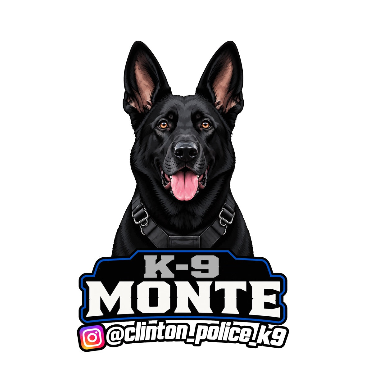 K-9 Monte Sticker