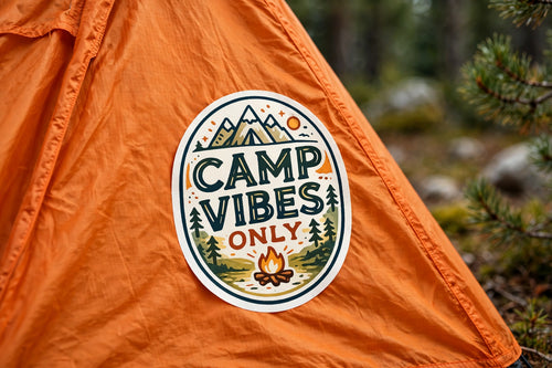 Camp Vibes Only Sticker