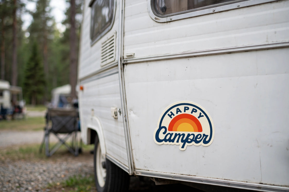 Happy Camper Sticker