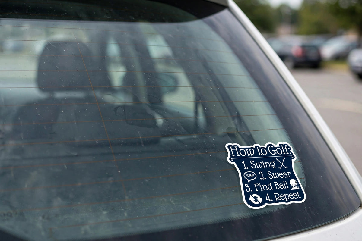 How To Golf Sticker