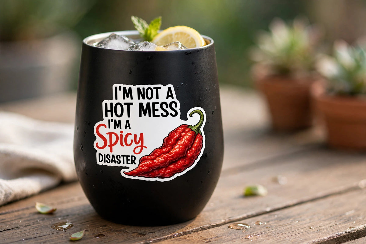 I'm Not a Hot Mess Sticker