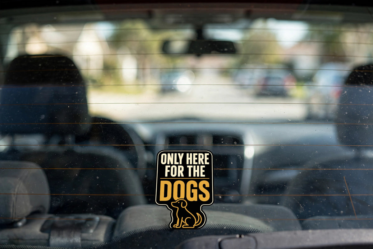 Only Here for the Dogs Sticker