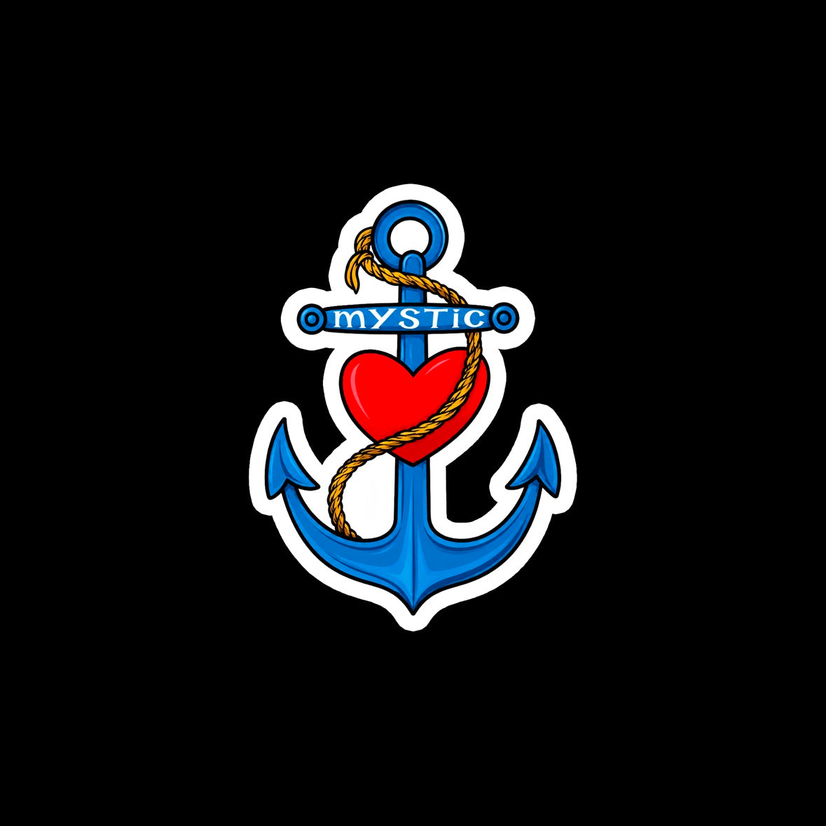 Mystic Anchor Heart Sticker