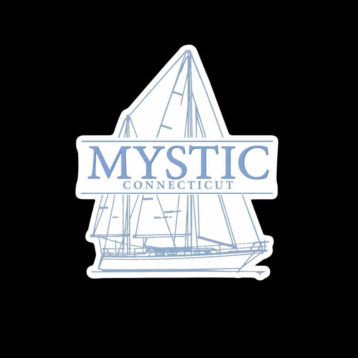 Mystic Sailboat Sticker