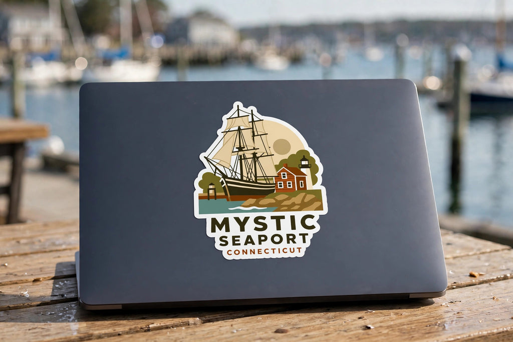 Mystic Tall Ship Sticker