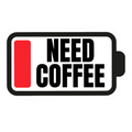 Need Coffee Sticker
