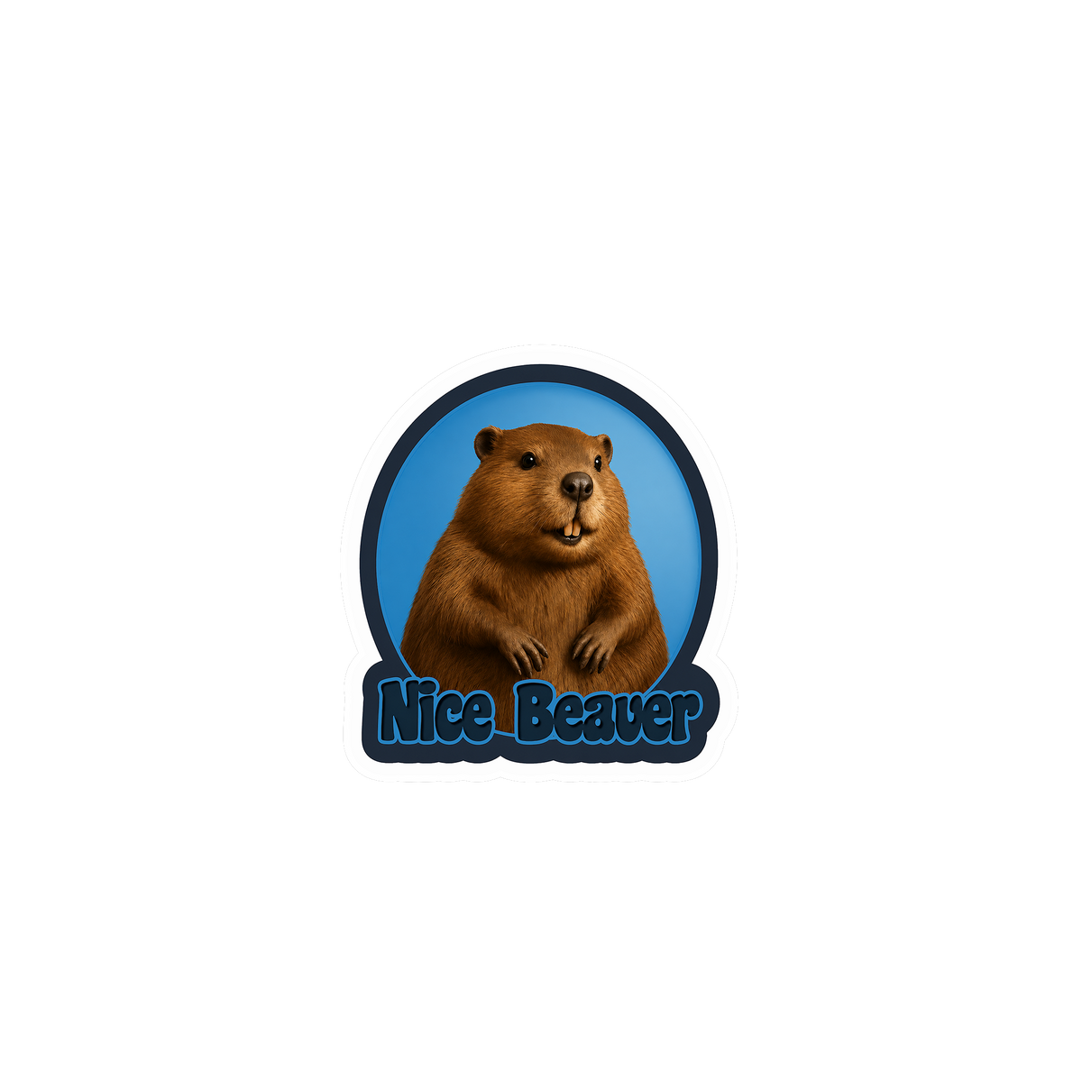 Nice Beaver Sticker