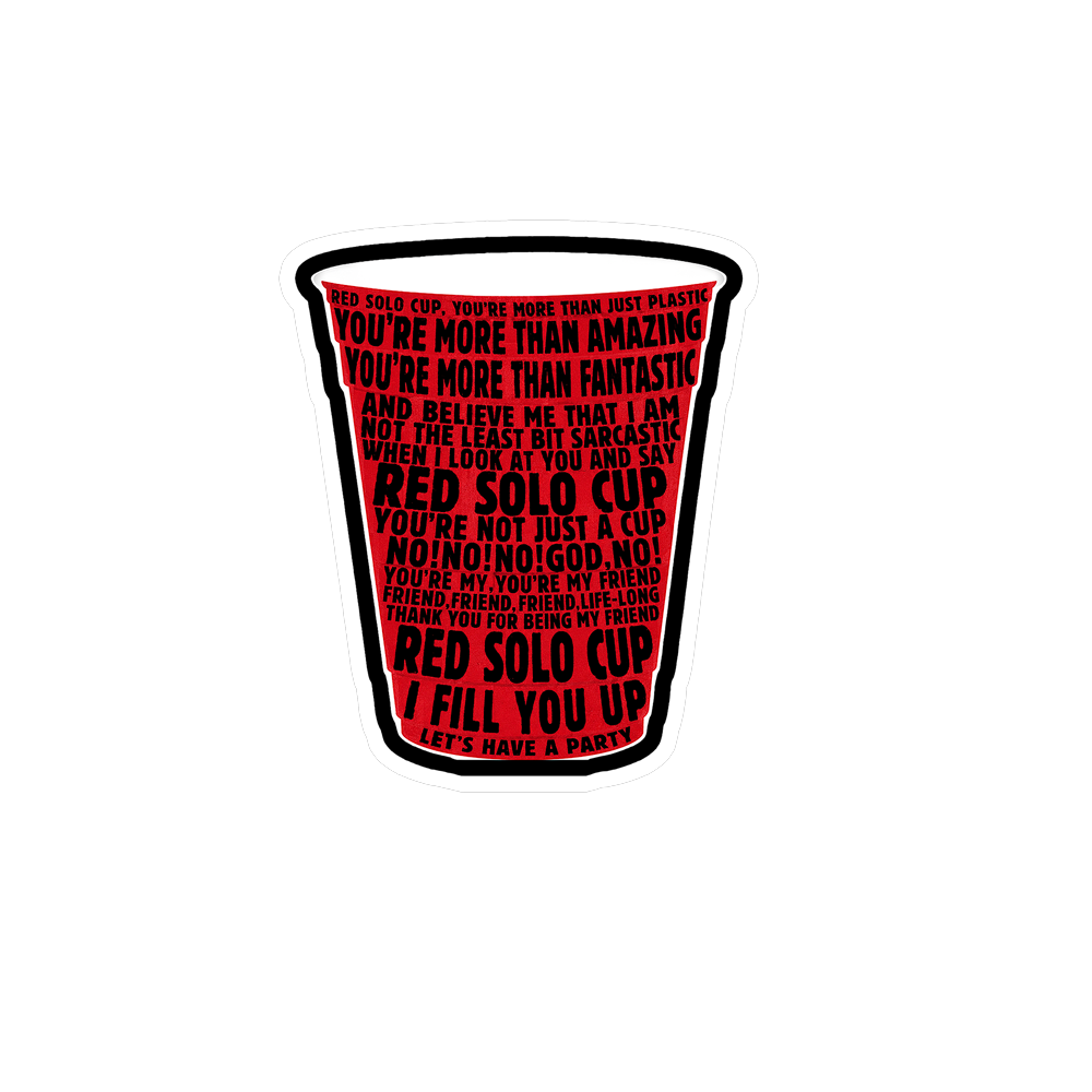 Red Solo Cup Sticker