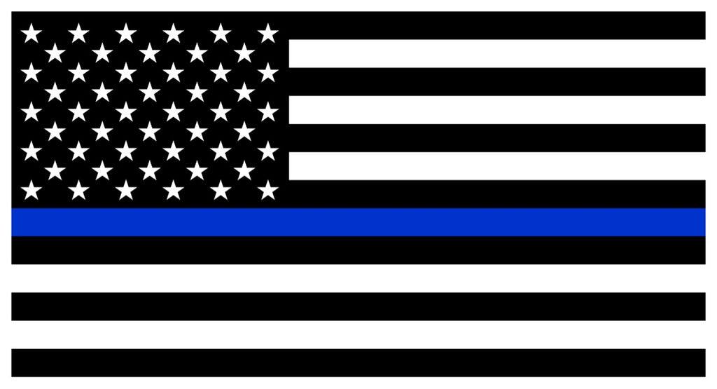 Thin Blue Line Flag Sticker