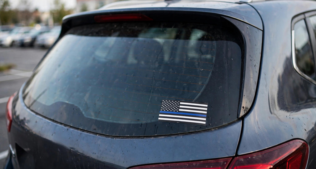 Thin Blue Line Flag Sticker