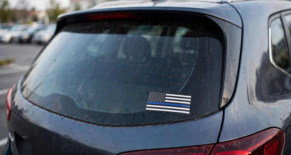 Thin Blue Line Flag Sticker