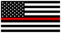 Thin Red Line Flag Sticker