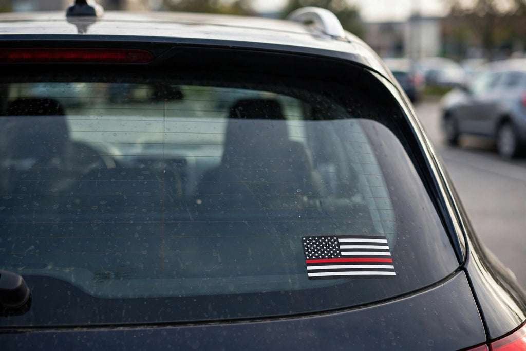Thin Red Line Flag Sticker