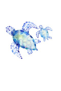 Watercolor Sea Turtles Sticker